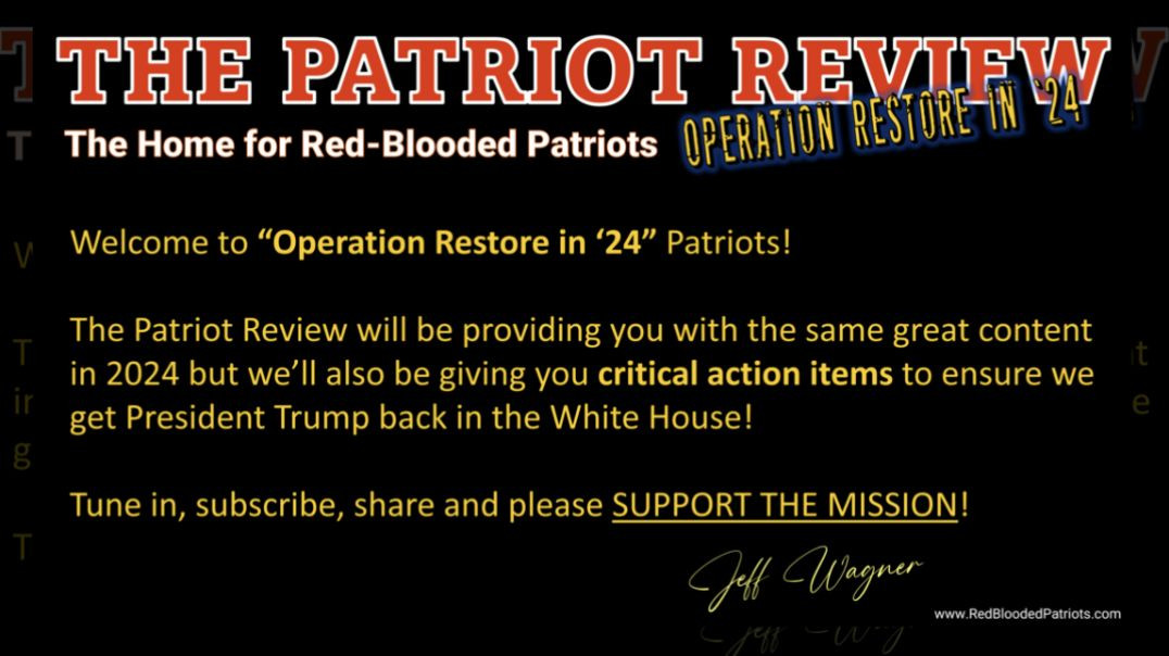 Operation Restore in ‘24!