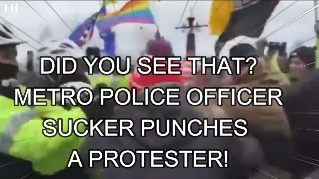 ⁣JAN 6 SUCKER PUNCH! Capitol Police / MPD cowardly sucker punch peaceful J6 protestor!