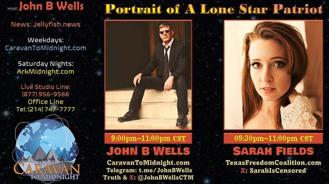 ⁣Portrait of A Lone Star Patriot - John B Wells LIVE