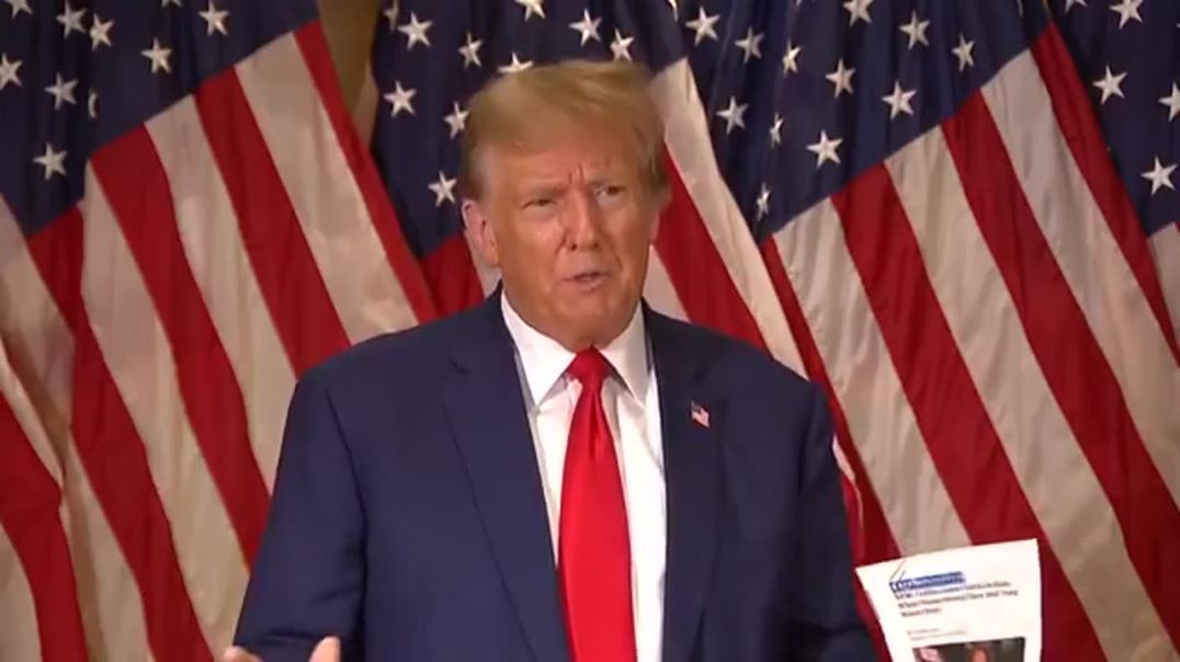 President Trump Reads Off The Gateway Pundit Report During Iowa Press Conference