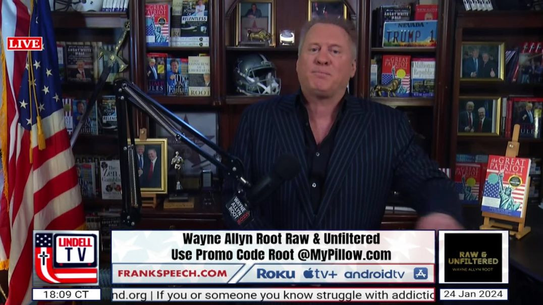 ⁣Wayne Allyn Root Raw & Unfiltered - January 24th, 2024