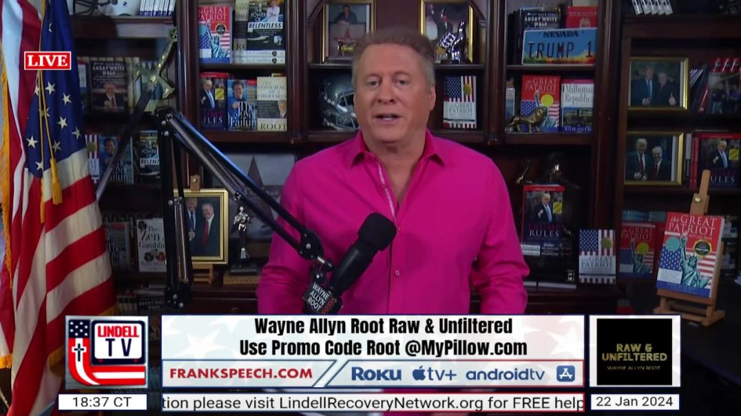 ⁣Wayne Allyn Root Raw & Unfiltered - January 22nd 2024