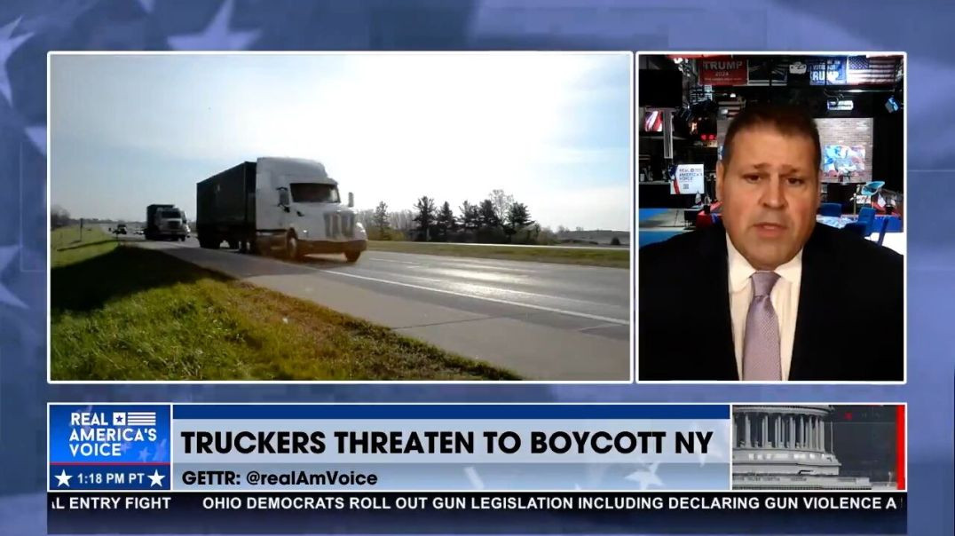 ⁣Truckers Threaten Boycott over NY Verdict against Trump