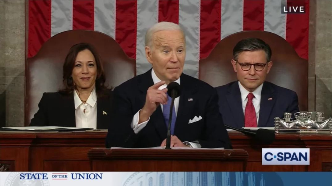 ⁣Joe Biden Glitches Out at SOTU - Offers Rides to Berlin and Moscow in Air Force One