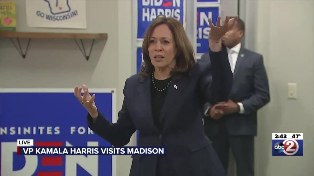 ⁣Deep Thought With Kamala Harris: Today's Big Person's Word Is 'Democracy'
