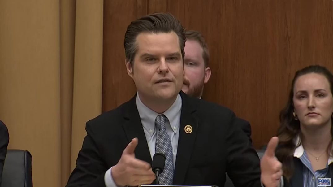 ⁣Matt Gaetz DESTROYS Crooked Special Counsel Robert Hur and the DOJ's Two-Tiered Justice System