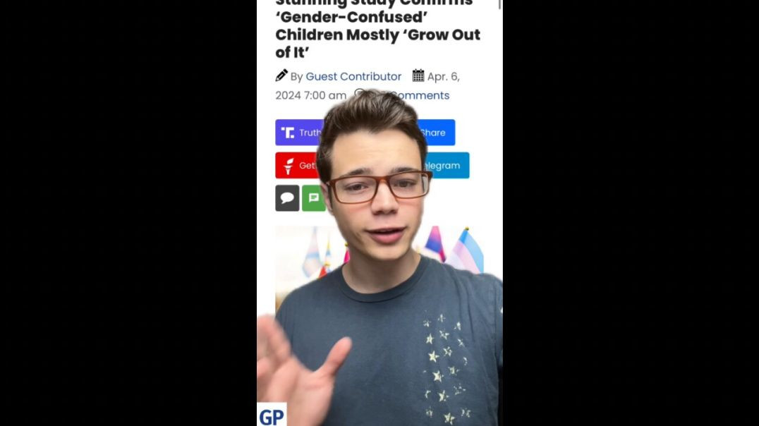 ⁣Victor Reacts: It’s Just a Phase - Study Confirms Kids Grow Out of Gender Confusion