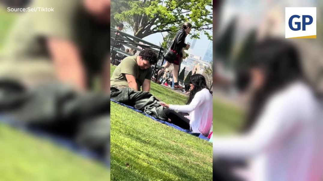 ⁣NYC Couple Allegedly Performs Sexual Act at Busy Public Park in Broad Daylight While Children Are Ar