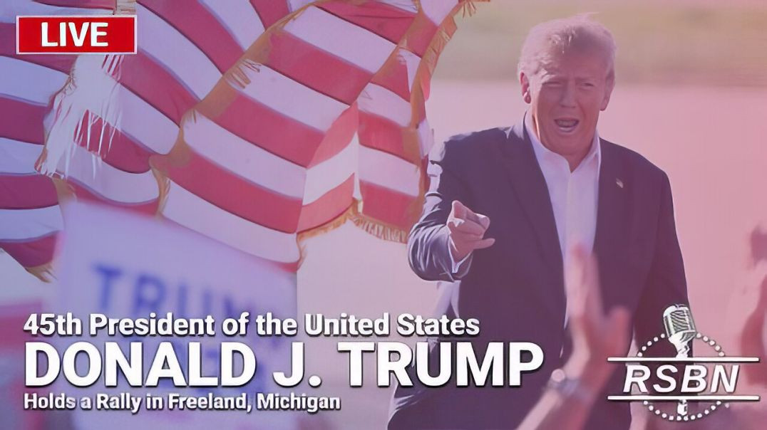 ⁣LIVE: President Trump Holds a Rally in Freeland, Michigan - 5/1/24