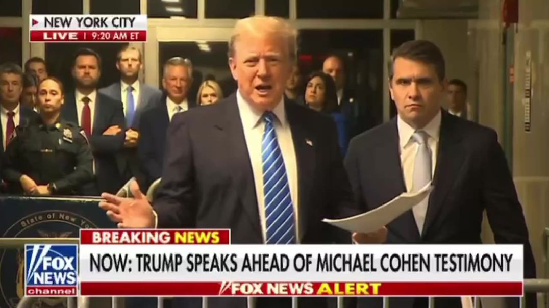 ⁣President Trump Delivers Remarks Prior to Monday's Lawfare Show-Trial w/ Michael Cohen