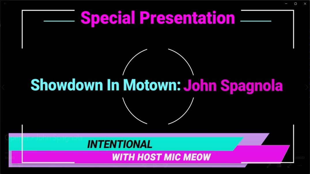 An 'Intentional' Special: "Showdown In Motown" with John Spagnola