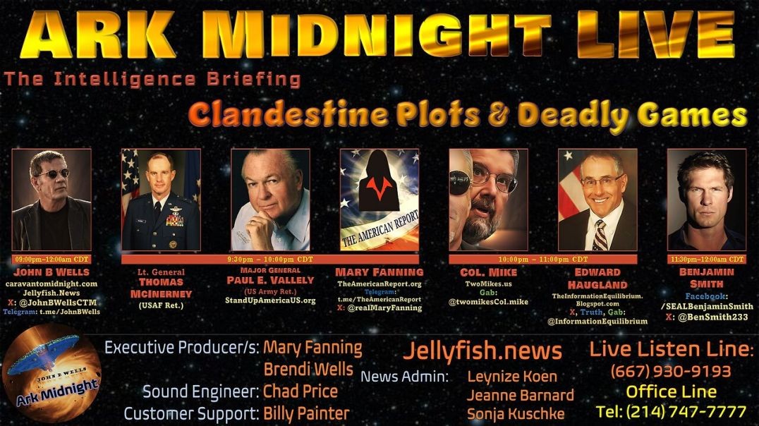 The Intelligence Briefing / Clandestine Plots & Deadly Games - John B Wells LIVE