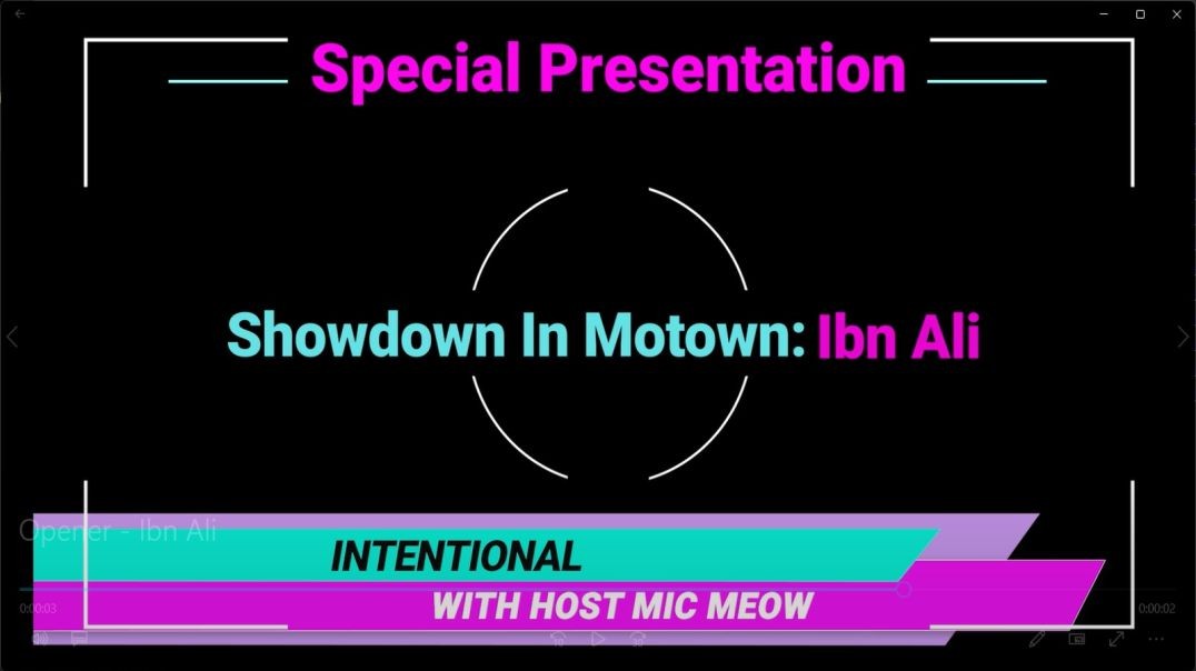 An 'Intentional' Special: "Showdown In Motown" with Ibn Ali