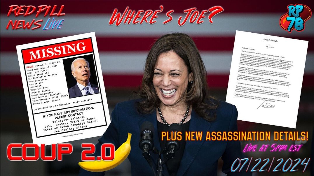 ⁣American Coup 2.0 - Biden Allegedly Out, No Proof of Life, Cheatle Testifies on Red Pill News Live