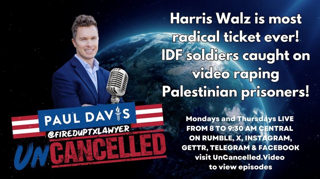 ⁣Harris Walz is most radical ticket ever! IDF soldiers caught on video raping Palestinian prisoners!