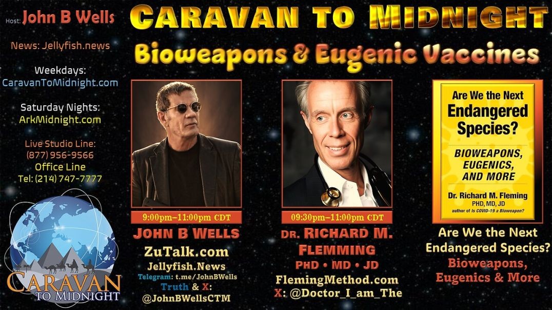 ⁣Bioweapons & Eugenic Vaccines - John B Wells LIVE