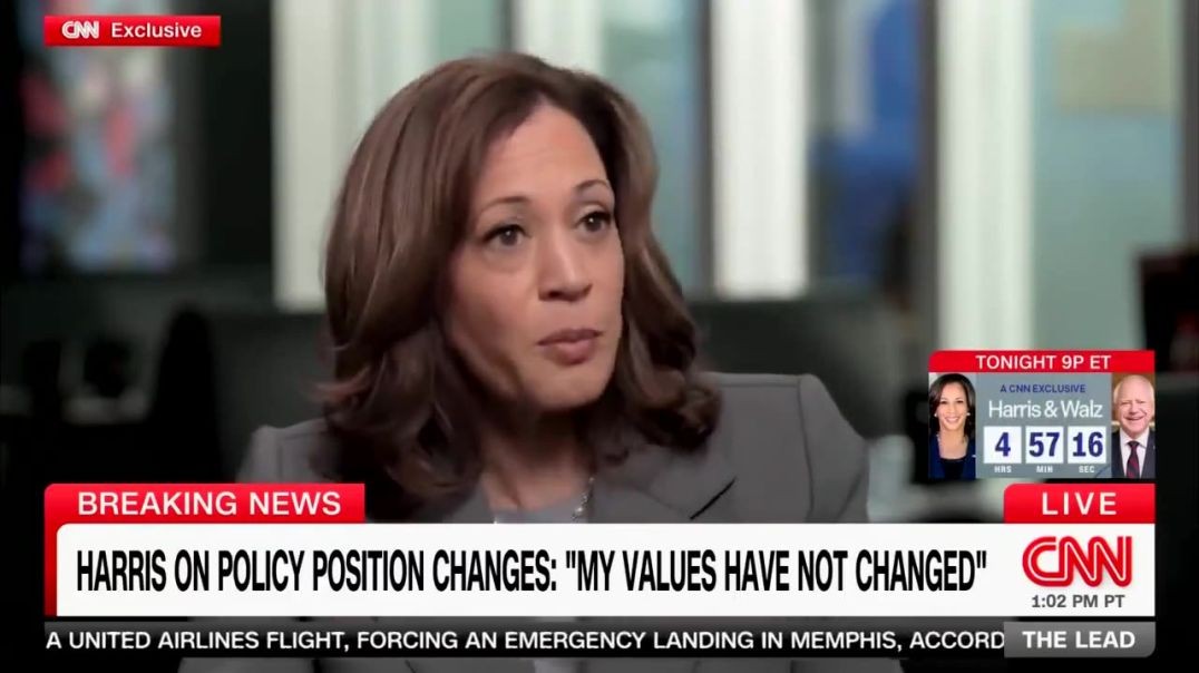 ⁣Bumblehead Kamala Blurts Out Word Salad Nonsense in CNN Safe Zone Interview