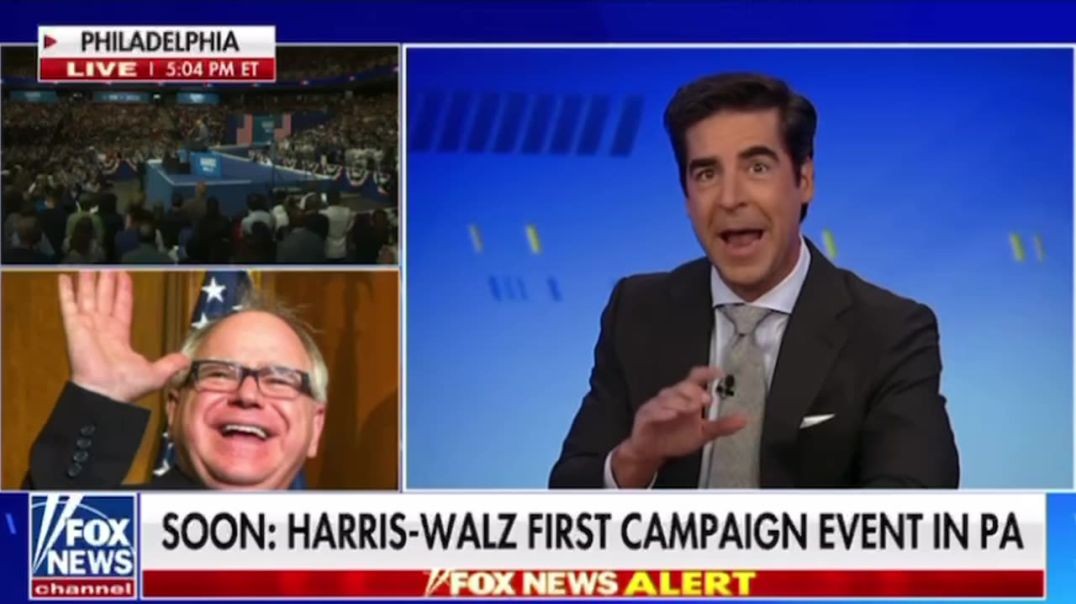 ⁣Jesse Watters DESTROYS Radical Commie Tim Walz in Just 2 Minutes