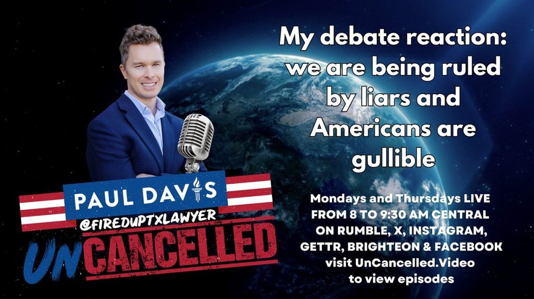 ⁣My debate reaction: we are being ruled by liars and Americans are gullible