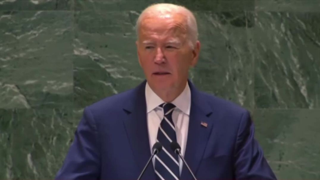 ⁣Joe Biden Can Barely Speak, Slurs His Words, Lies to UN General Assembly in Last Speech at UN