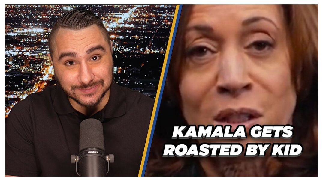 ⁣Kid ROASTS Kamala Harris As MSM Panics | Drew Hernandez