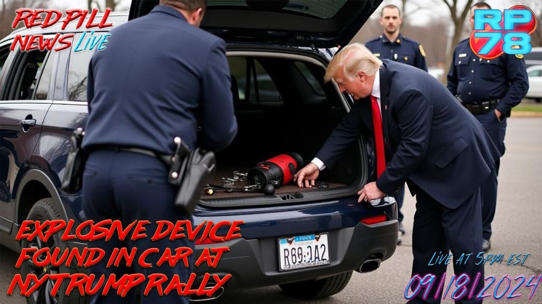 ⁣Explosive Device Discovered At NY Trump Rally On Red Pill News LiveExplosive Device Discovered At NY