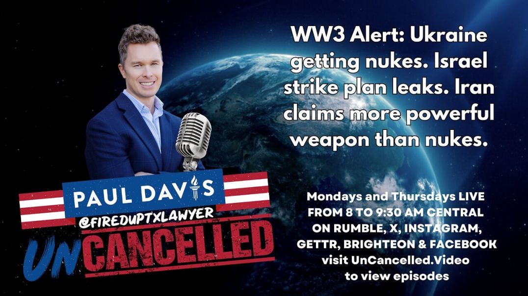 ⁣WW3: Ukraine getting nukes. Israel strike plan leaks. Iran claims more powerful weapon than nukes.