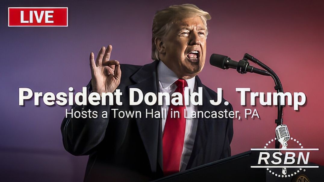 ⁣LIVE: President Trump Hosts a Town Hall in Lancaster, PA - 10/20/24