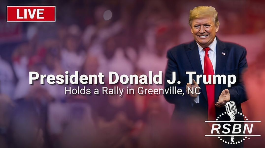 ⁣LIVE: President Trump Holds a Rally in Greenville, NC - 10/21/24