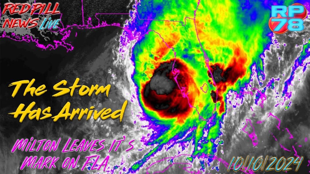 ⁣Path of Destruction Across FLA As Milton Rages To The Atlantic On Red Pill News Live