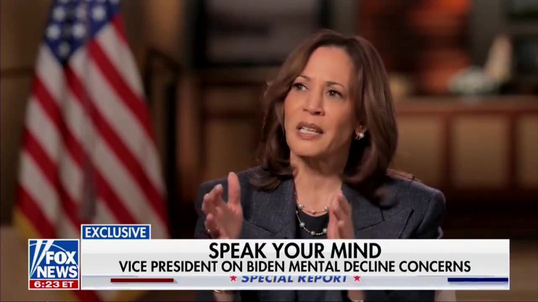 Kamala Harris Dodges Tough Questions on Biden's Mental Decline: ‘Joe Biden Is Not on the Ballot