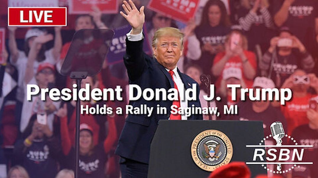 ⁣LIVE: President Trump to Hold a Rally in Saginaw, MI - 10/3/24