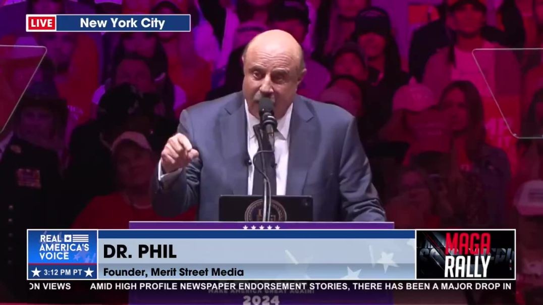 ⁣DR. PHIL BRINGS IT HOME