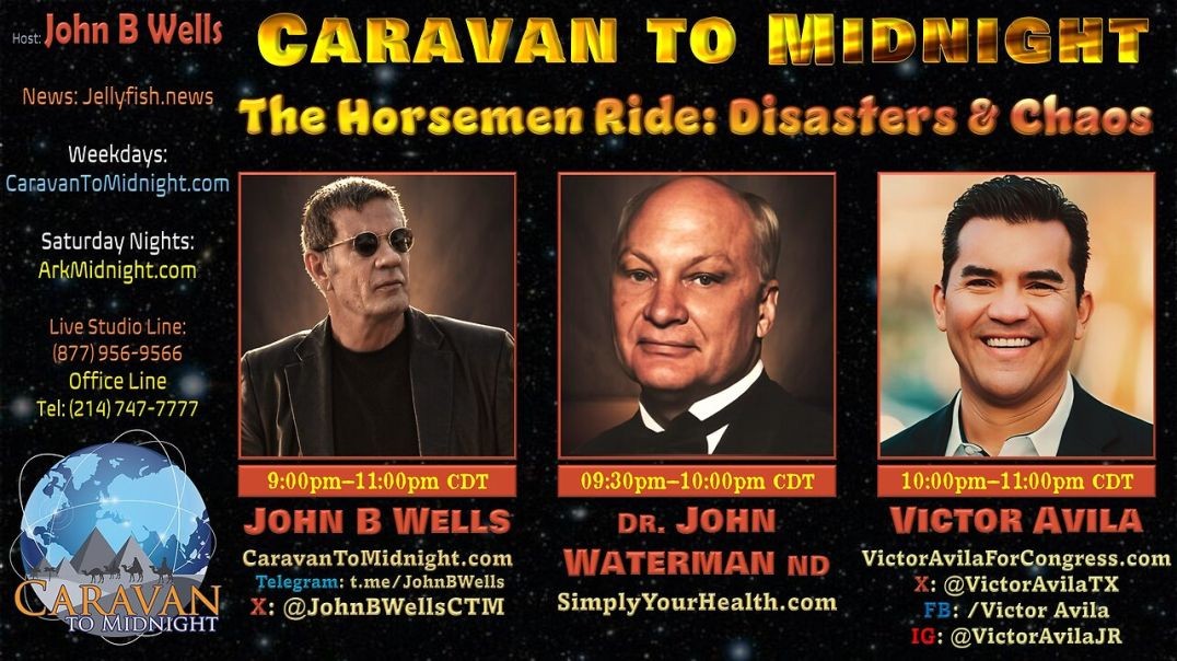 ⁣The Horsemen Ride: Disasters & Chaos - John B Wells LIVE