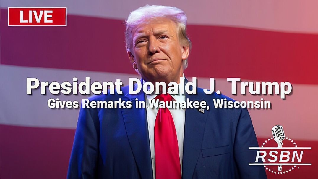 ⁣LIVE: President Trump Gives Remarks in Waunakee, Wisconsin - 10/1/24