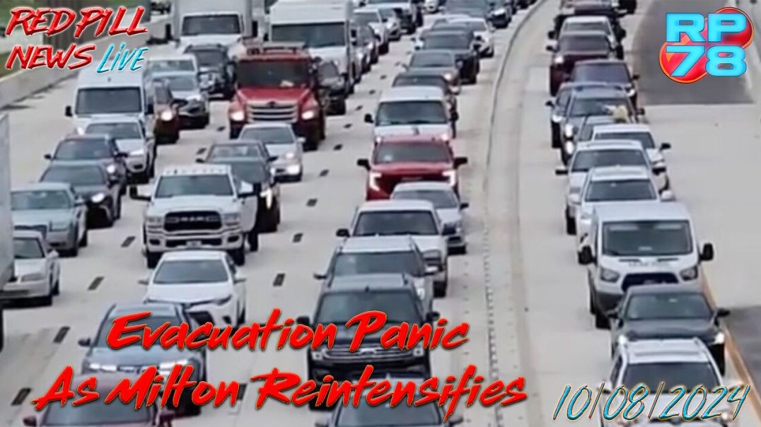 ⁣Milton Evacuations Leaving People Stranded On Florida Corridors On Red Pill News Live