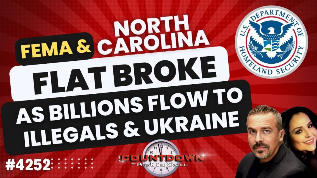 ⁣FEMA & NO. CAROLINA “BROKE” AS BILLIONS FLOW TO ILLEGALS & UKRAINE