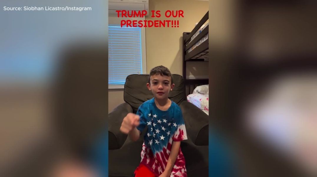 ⁣Heartwarming Moment When 8-Year-Old with Rare Brain Disorder Learns About Trump’s Victory