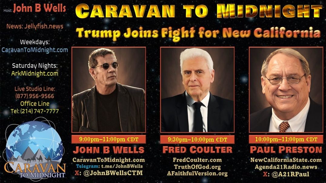 ⁣Trump Joins Fight for New California - John B Wells LIVE