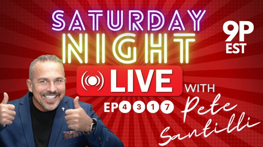 ⁣SATURDAY NIGHT  LIVE WITH PETE SANTILLI