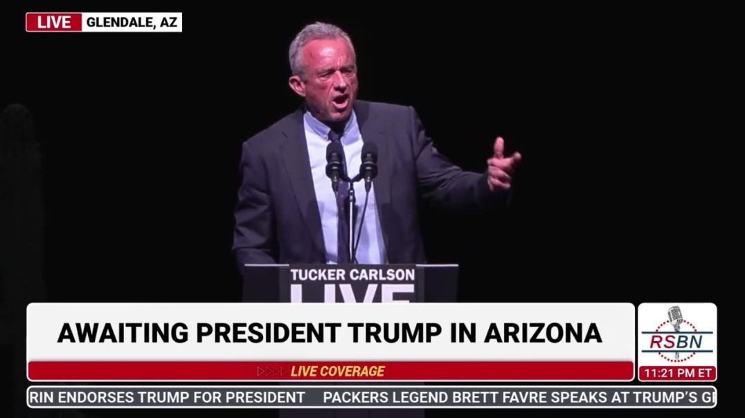 ⁣Robert Kennedy Slays It in Arizona! Calls out the Media, Big Pharma, Elites at Tucker's AZ Rall