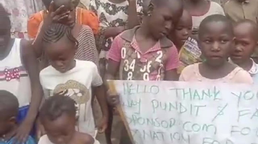 ⁣Ugandan Christian Orphans Thanking The Gateway Pundit Readers