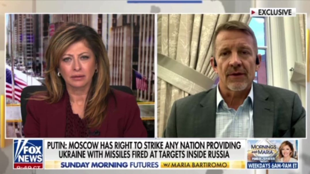 ⁣Erik Prince: US has "No Means" to Shoot Down Russia's Mach 9 Hypersonic Missiles