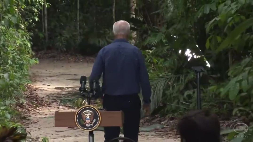 ⁣Joe Biden Wanders into Amazon Rainforest After Climate Change Speech