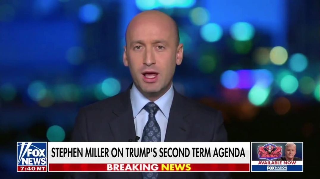 ⁣Incoming Deputy Chief of Staff Stephen Miller Lays Out What to Expect Under Trump's Second Term