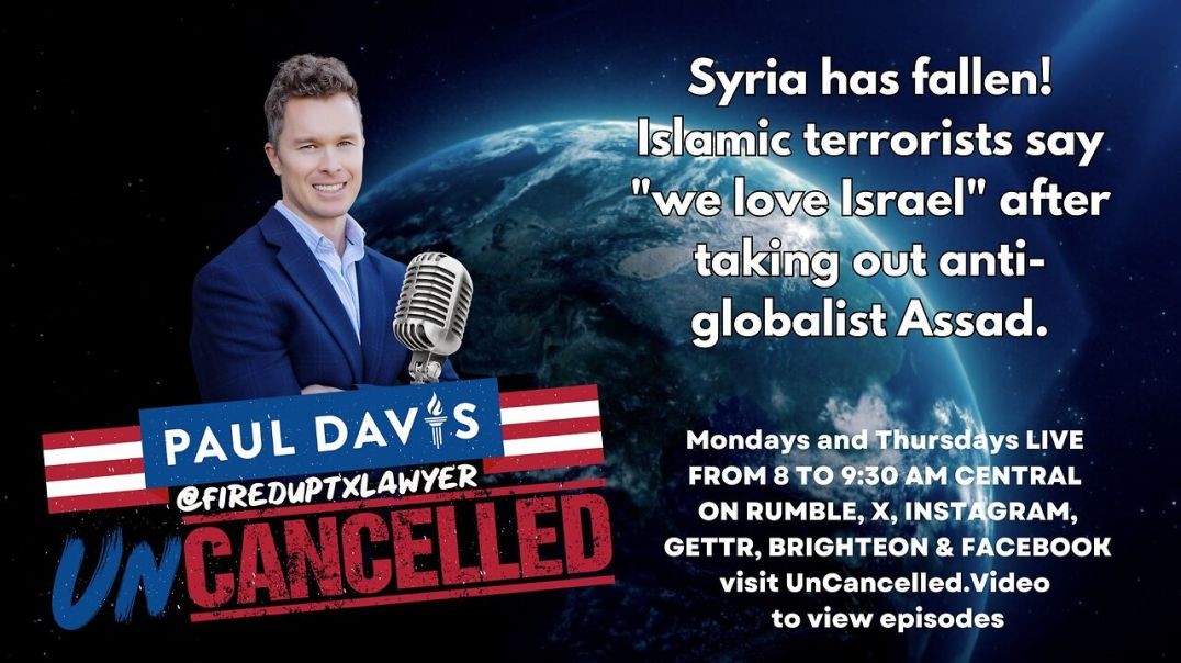 ⁣Syria has fallen! Islamic terrorists say "we love Israel" after taking out anti-globalist