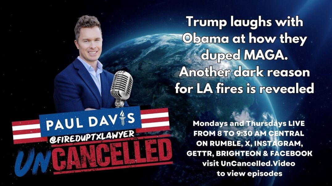 ⁣Trump laughs with Obama at how they duped MAGA | Another dark reason for LA fires is revealed