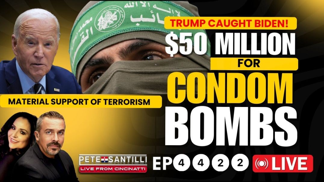 ⁣BIDEN’S $50 MIL FOR CONDOM BOMBS = MATERIAL SUPPORT OF TERRORISM