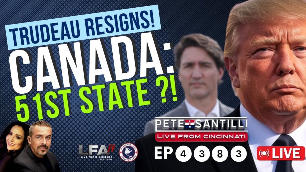 ⁣TRUDEAU RESIGNS; TRUMP SIGNALS CANADA SHOULD BECOME 51ST STATE!