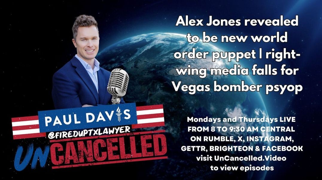 ⁣Alex Jones revealed to be new world order puppet | right-wing media falls for Vegas bomber psyop